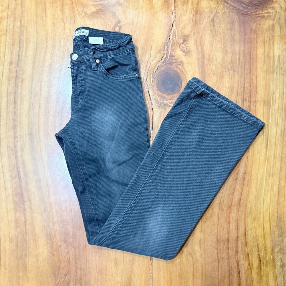 Vintage Y2K Paris Blues Pants 9 x 31.5 Low Rise Flare Soulmate Stretch Cotton Z5